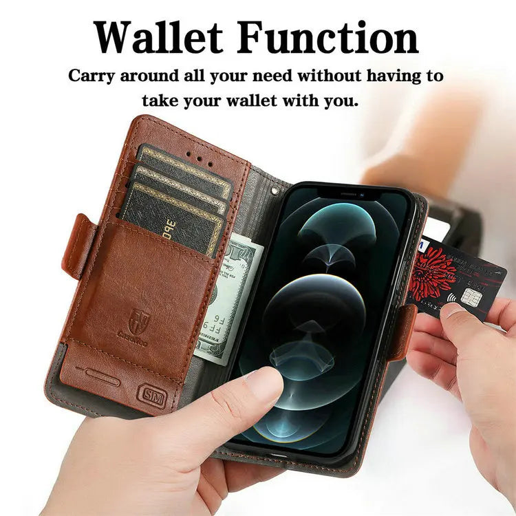 RFID Leather Flip Case for Realme 14 Pro Plus 5G Luxury Cover Magnet Book Capa Realme 15 14T 13 12 Plus Realme12 X Wallet Funda