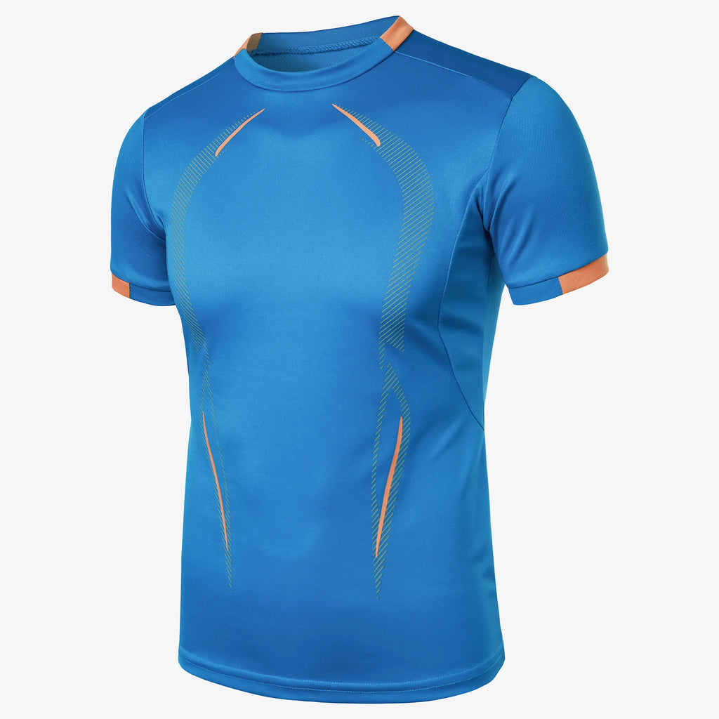 Summer men's fitness sports training Breathable short sleeve quick drying clothes men's sports fashion short sleeve T-shirt