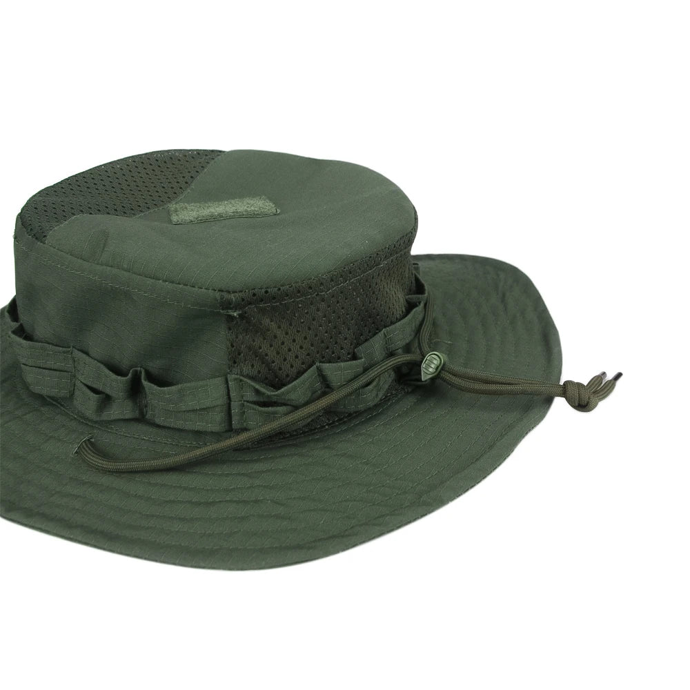 1pc/5pcs Camo Boonie Hat Sunscreen Breathable Bucket Hat Men's Outdoor Hiking Hunting Fishing Windproof Fisherman's Hat