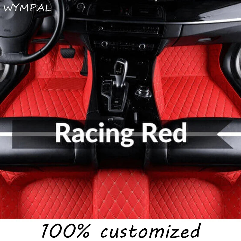 Car Mats Floor For Hyundai Kona Electric OS 2018 2019 2020 2021 2022 Anti Dirt Protective Carpets Leather Mats Car Accessoriess
