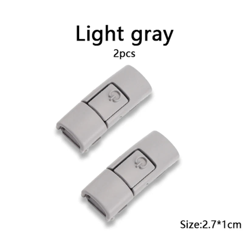 New Colorful Metal Shoelace Clip Press buckle Shoelaces Press Lock Shoes Accessories AF1 Sneakers Kits Metal Laces Tip
