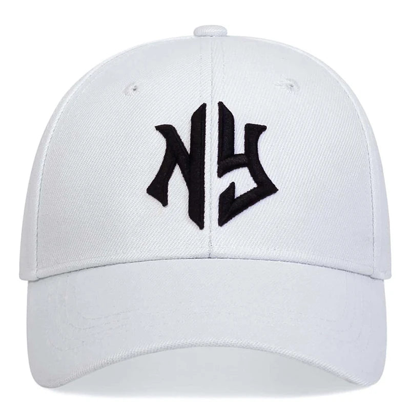 Unisex Letter NG Embroidery Side NYC NEW WORK Baseball Caps Spring and Autumn Outdoor Adjustable Casual Hats Sunscreen Hat