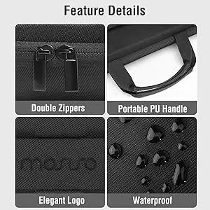 15 15.6 16 inch Waterproof Laptop Hard Case for 2025 Macbook Air Pro M1 M2 M3 M4 Asus HP Dell Shockproof Carrying Sleeve Handbag