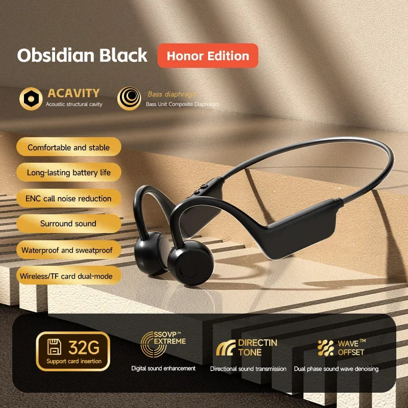 LZQLY Bone Conduction Headset Wireless Swimming Headphone IPX8 Bluetooth 5.3 With Microphone Waterproof Exercise Fitness 2026