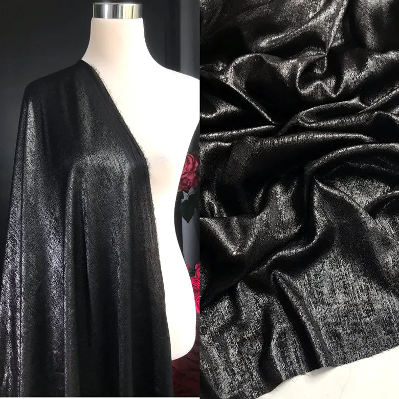 Soft Bronzing Velvet Fabric By The Meter for Dress Costumes Decoration Diy Sewing Designer Cloth Comfortable Glossy Black Blue