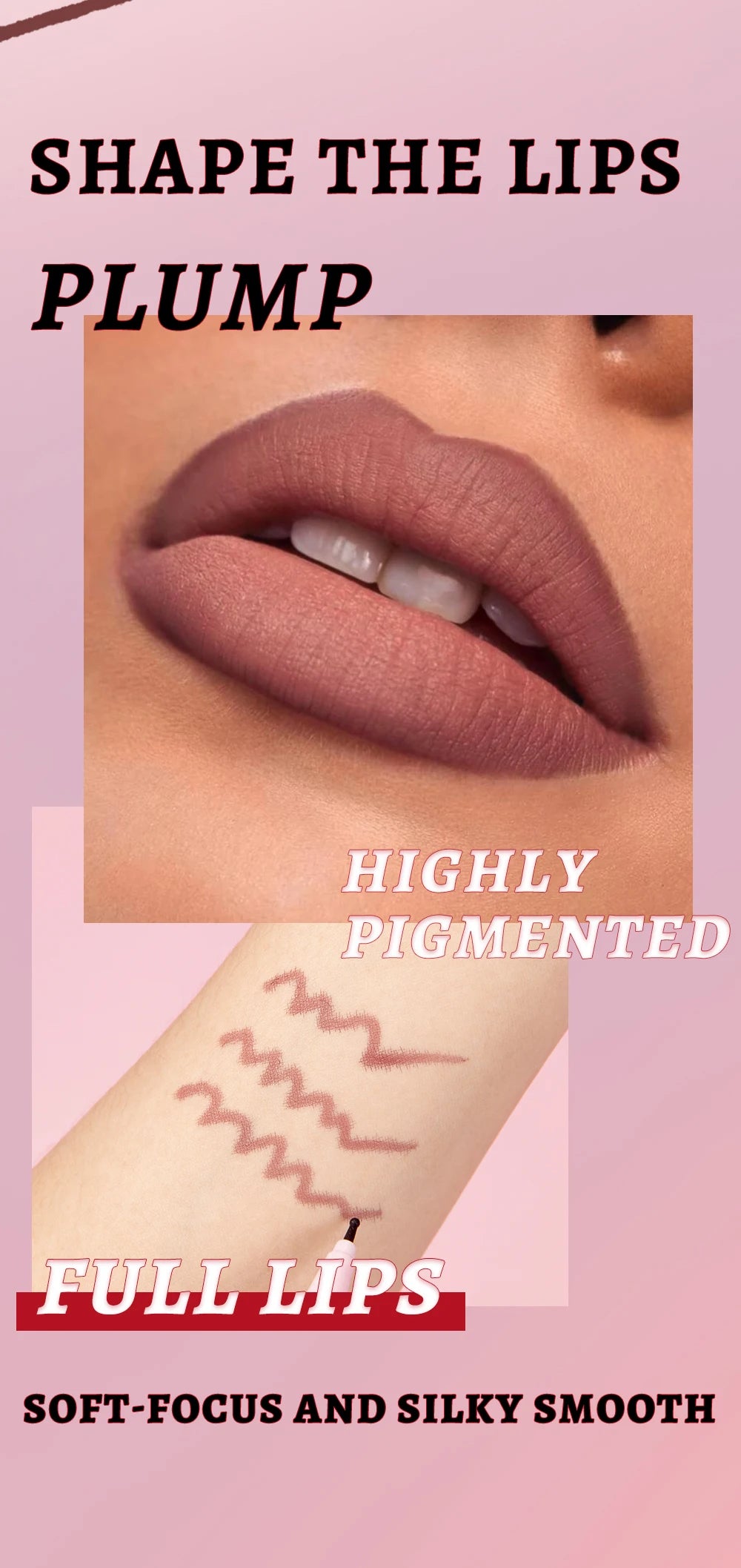 Matte Liquid Lip Liner Pen Sponge Tip Dyeing Lip Gloss Waterproof Long Lasting Lipstick Pencil Sexy Lips Contour Makeup Cosmetic