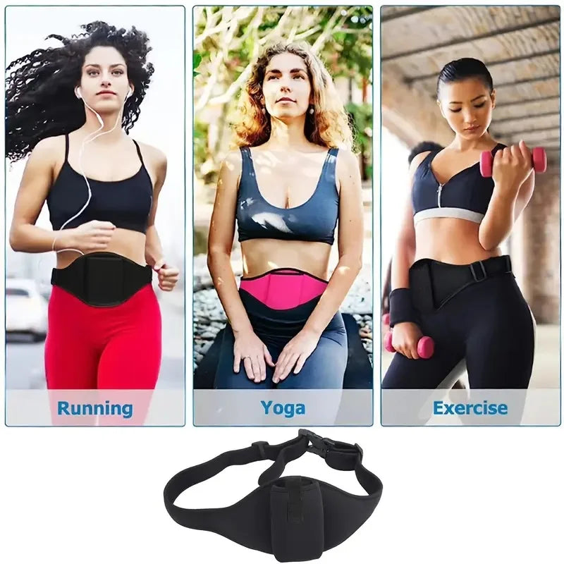 Adjustable Mic Belt with Hands-Free Mic Holder - Secure Waist Carrier Pouch for Fitness Instructors,Public Speakers,Performancer