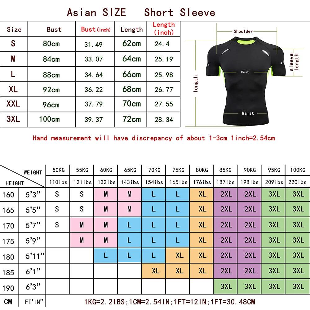 Compression Shirt Men Fitness Gym Skeleton Sport Running T-Shirt Rashgard Tops Tee Quick Dry Short Sleeve T-Shirt For Men