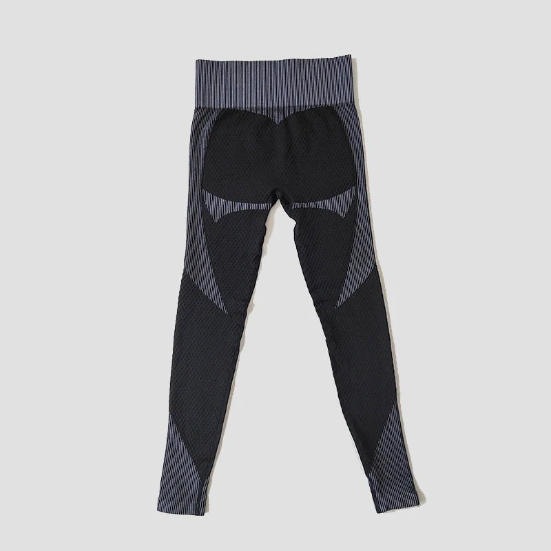 Fashion Women Seamless High Waist Fitness Gym Leggings Push Up Energy Tights Workout Running Activewear Tummy Control Yoga Pants