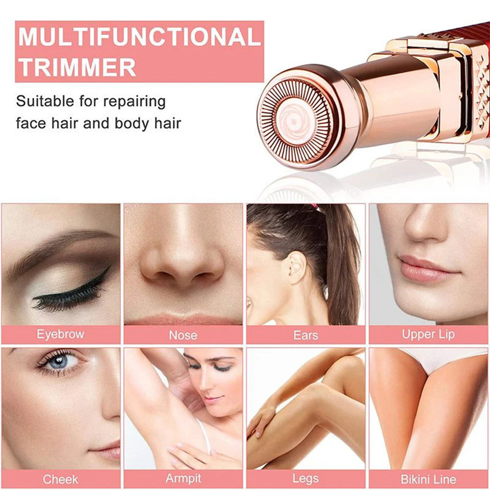 Electric Eyebrow Trimmer 2 In 1 Precise Eyebrow Trimmer Ladies' Lipstick Shaver Multifunctional Makeup Tools Beauty Products