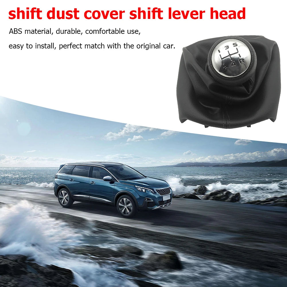 5 Speed Gear Shift Knob Shifter Boot Excellent ABS Plastics Prolonged  for Peugeot 307 207 406 Citroen C3 C4 C5