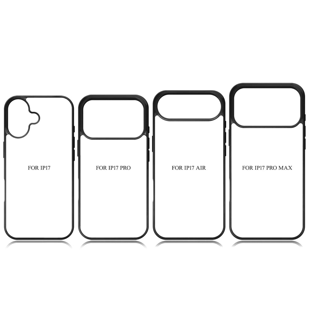 10pcs For iPhone 17/17Air/17Pro/17 Pro Max Personalized Custom 2D TPU Sublimation Phone Cases Blank Heat Press Protector Covers
