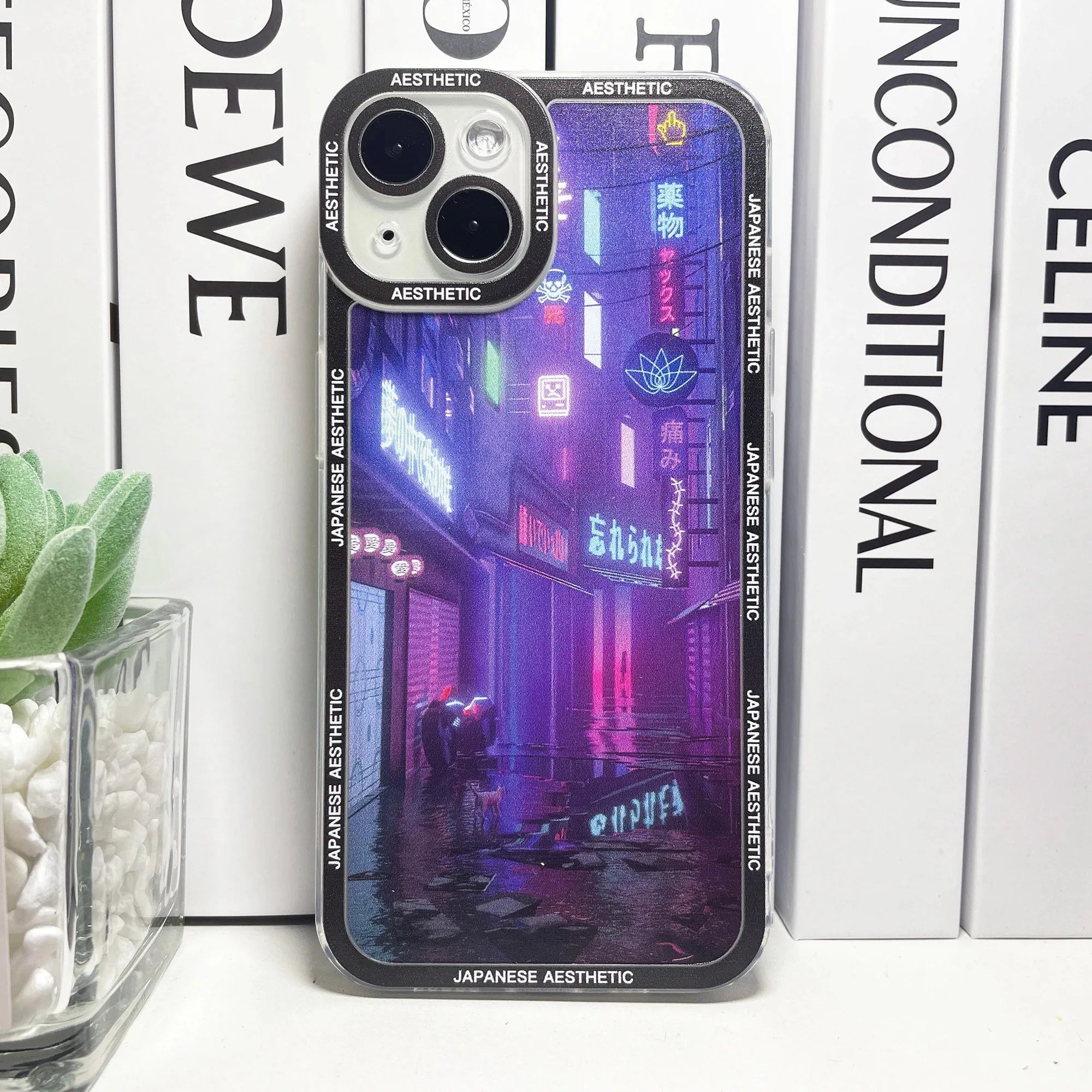 Japanese Aesthetic Tokyo Neon Lights City Street Phone Case For Samsung Galaxy S10 S20 S21 S22 S23 S24 FE Plus Ultra Note 20