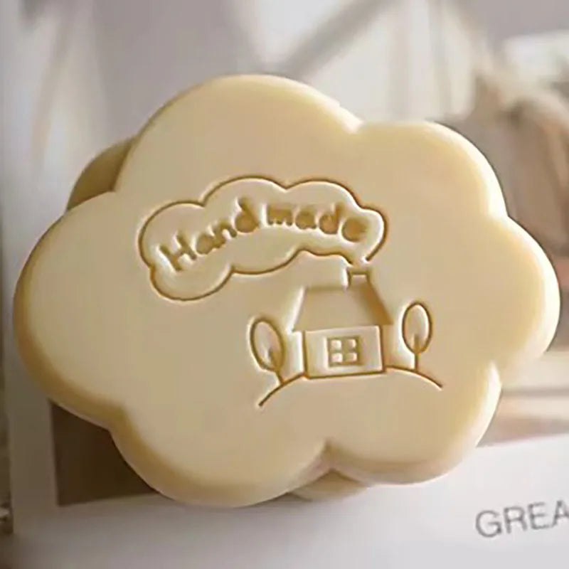 New Bridegroom Bride Pattern Soap Stamp Natural Transparent Acrylic Handmade Flower Soap Making Seal Chapters Diy Craft Supplies