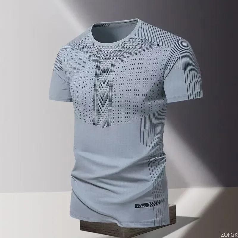 2026 Summer Quick Drying Clothes 3D Printed Men's T-shirt, Oversized Loose Round Neck Short Sleeved Shirt