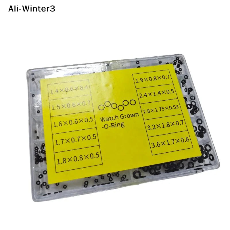 (YY)1 Box New Mini Rubber Washer O-Ring Watch Waterproof Watches Seals Watch Crown Gaskets Watch Repair Tools Watchmaker Tool