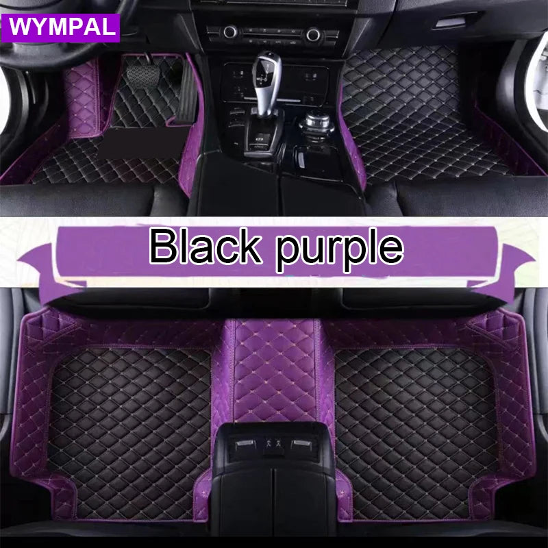 Car Mats Floor For Hyundai Kona Electric OS 2018 2019 2020 2021 2022 Anti Dirt Protective Carpets Leather Mats Car Accessoriess