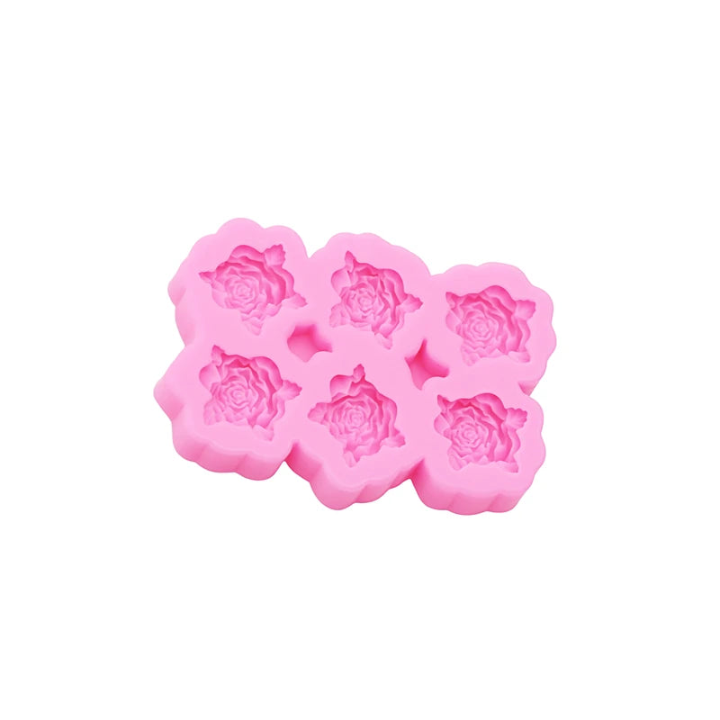 peony flower DIY resin phone case Clay mold 3D peony flower Resin Accessories Silicone Molds flower Chocolate  Fudge Cake Mold