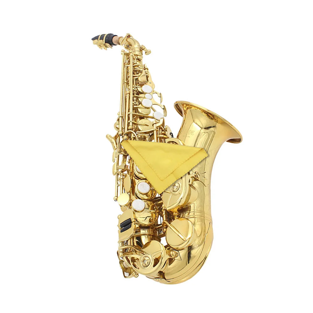 Saxophone Sax Cleaning Care Kit 3pcs Cleaning Cloth + Mouthpiece Brush Musical Instrument Maintenance Tool