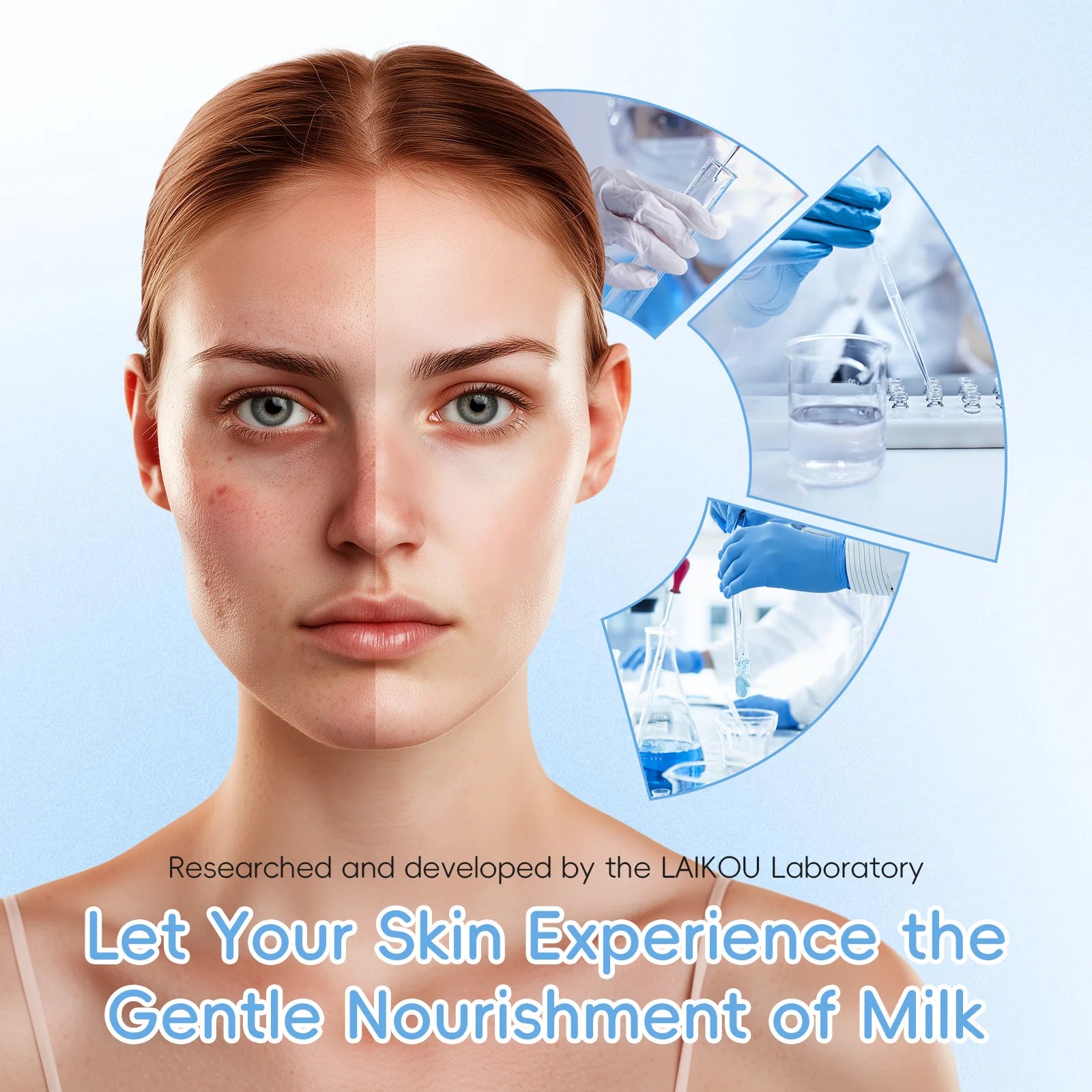 Deep Hydration Milk Skincare Set Softening Serum Gentle Eye Cream Radiant Moisturizing Glowing Trio