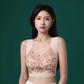 Ladies sexy lace gathered oversized bra comfortable without steel ring luxurious with beautiful back no trace breathable bra
