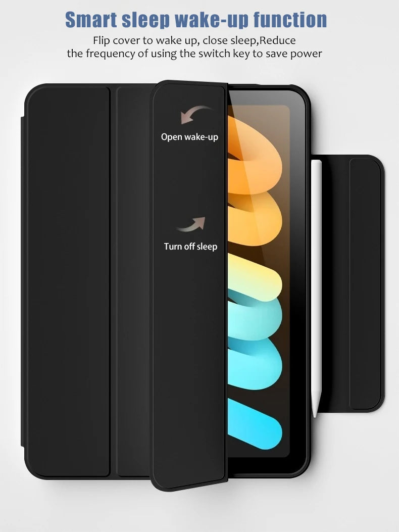 2026 Magnetic Case For iPad Air 11 13 inch 2025 M5 M2 Tablet for iPad Pro 11 13 inch Case Mini A17 7/6 Air 4 5 10.9" Smart Cover