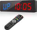 Gym Timer Interval Workout Clock 2" LED Digit with Remote 12.6"x 3.5" Count Fitness Timer Clock Upgraded Workout Timer for Gym