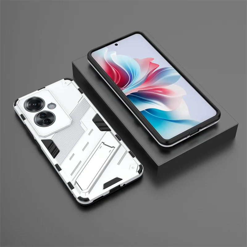 Case For Oppo Reno11 F Cover Magnetic Car Holder Stand Armor Phone Cases For Oppo Reno 11F Reno11F 5G CPH2603 Shockproof Funda