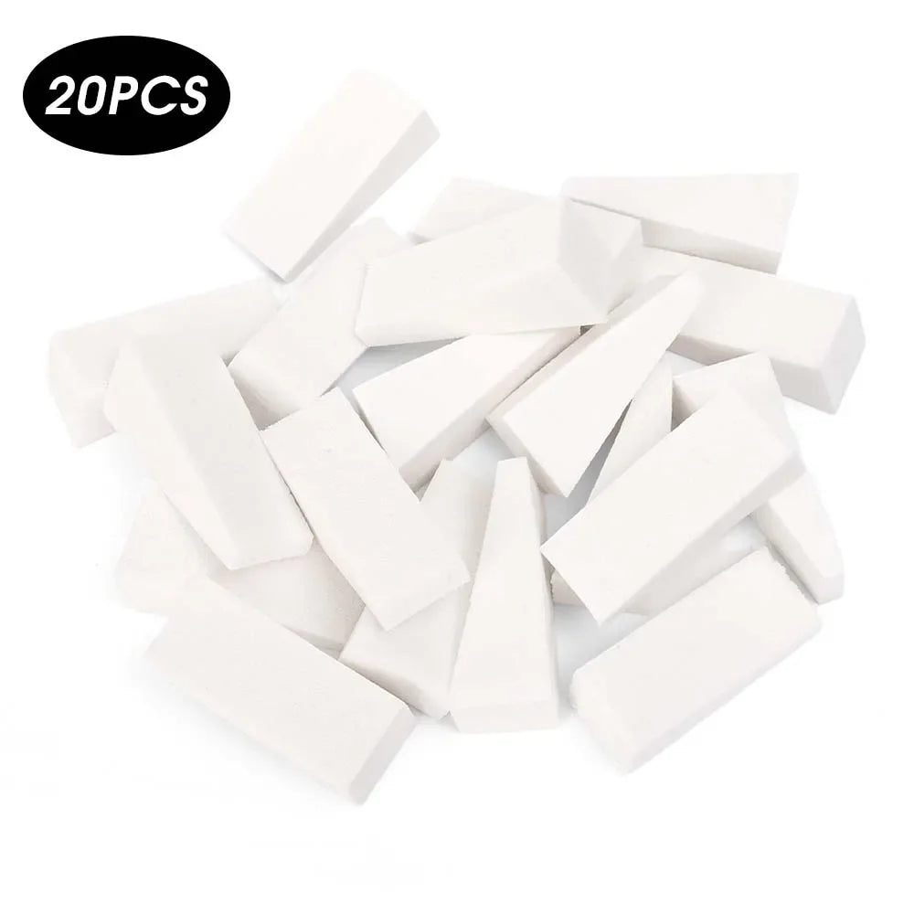 100pcs Foundation Makeup Sponge Block Hydrophilic Firm Sponge Non Latex Cosmetic Powder Puff Wet and Dry Makeup Puff Beauty Tool