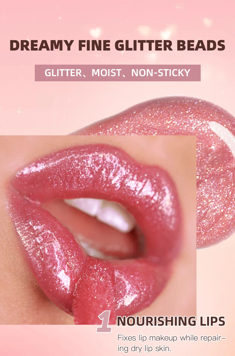 6 Colors Glitter Lipstick Long Lasting Diamond Pearlescent Metallic Lipgloss Black Matte Liquid Lipstick Women Lip Tint Makeup