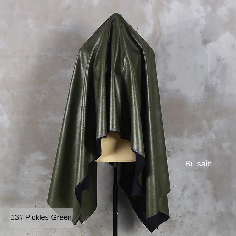 PU Soft Leather Fabric Artificial Leather Waterproof Micro Elastic Clothing Bag Designer Cloth Apparel Diy Sewing