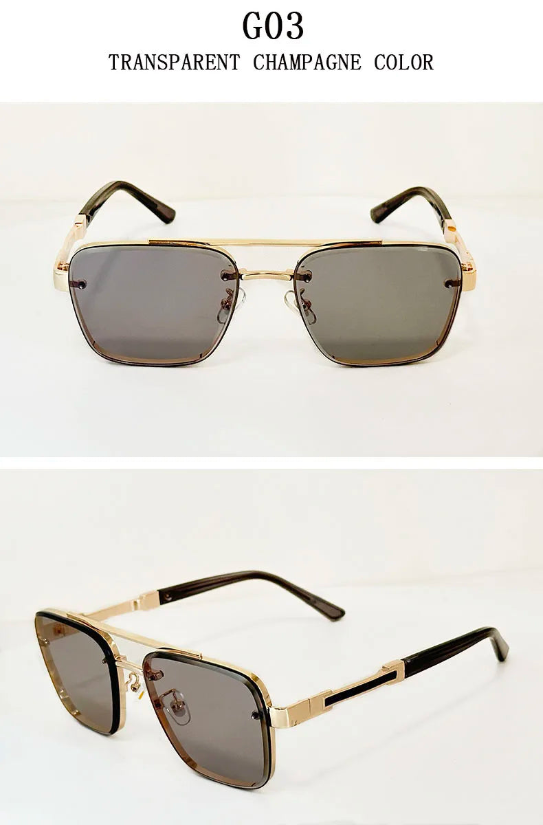 Designer Square Sunglasses For Men Oculos Vintage Trending Sunglasses Dropshipping Glasses Vacation Outdoor Lentes Gafas De Sol