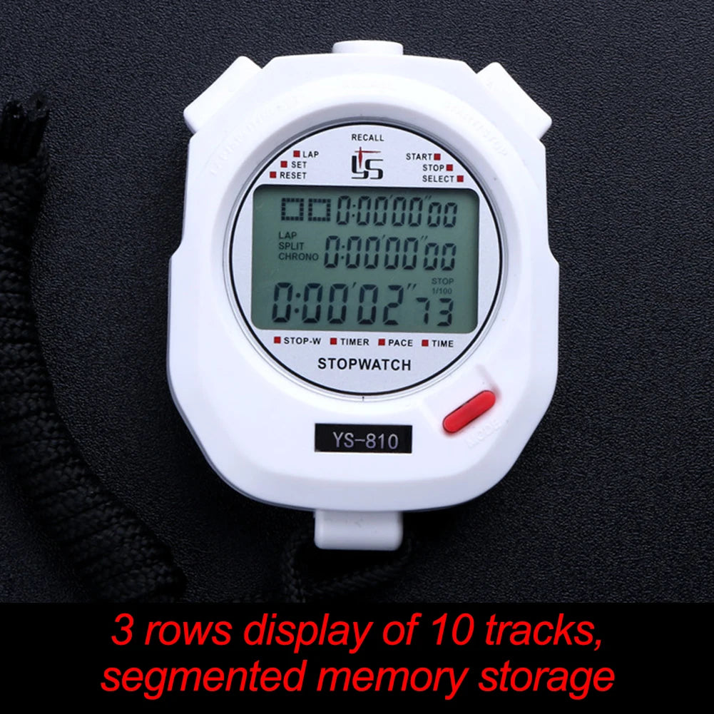 Professional Handheld Digital Stopwatch Timer Outdoor Sports Training Timer Chronograph Stop Watch 0.01s Precision Timer Tools