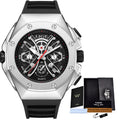 LIGE Mens Watches Top Brand Luxury Fashion Waterproof Watch For Men Silicone Sport Military Chronograph Wristwatch Montre Homme