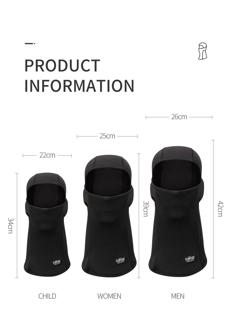 COPOZZ Men Kids Spring Cycling Bike Bicycle Headwear Cap Skiing Bicycle Bandana Sports Scarf Face Mask Equipment Helmet Bandanas