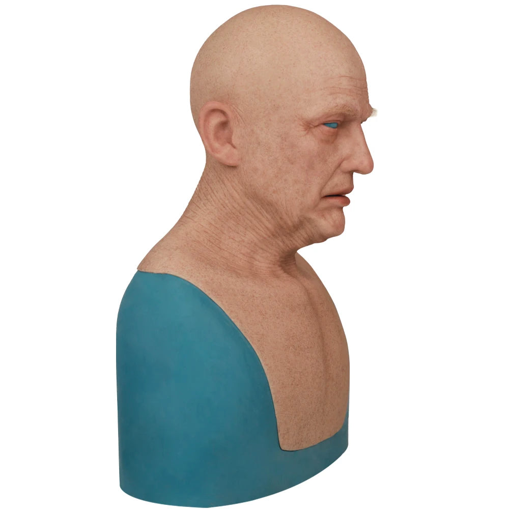 Realistic Crossdresser Male mask Full Head Face Mask for men Transgender Male Hood Headwea Drag Queen halloween Cosplay