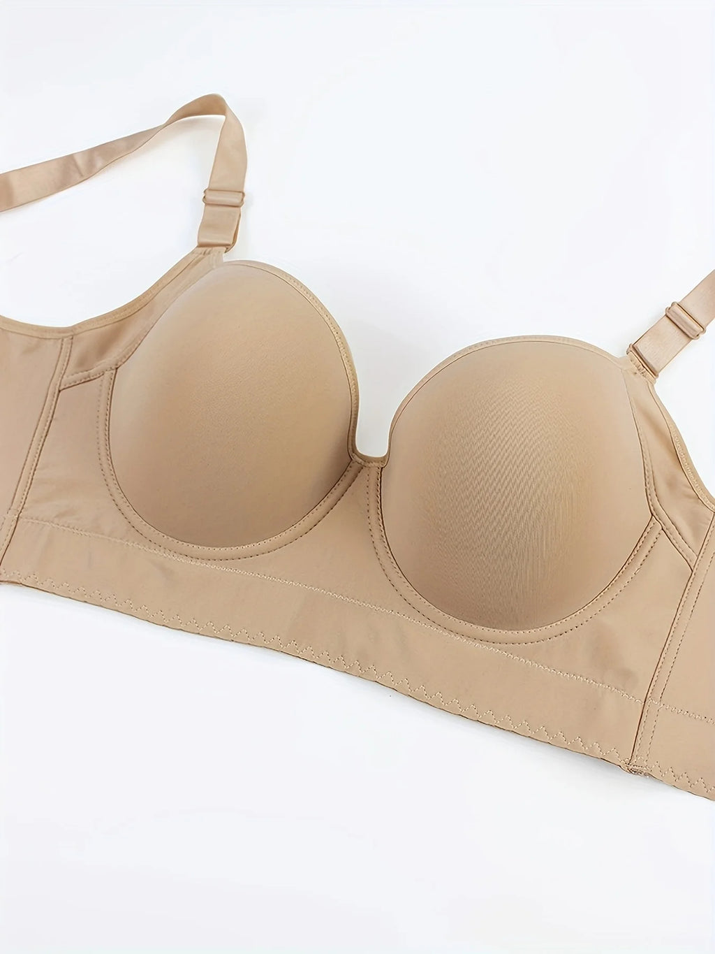 European size of underwear  with steel rims, gathered together to prevent sagging, sporty and beautiful back, deep V-bra