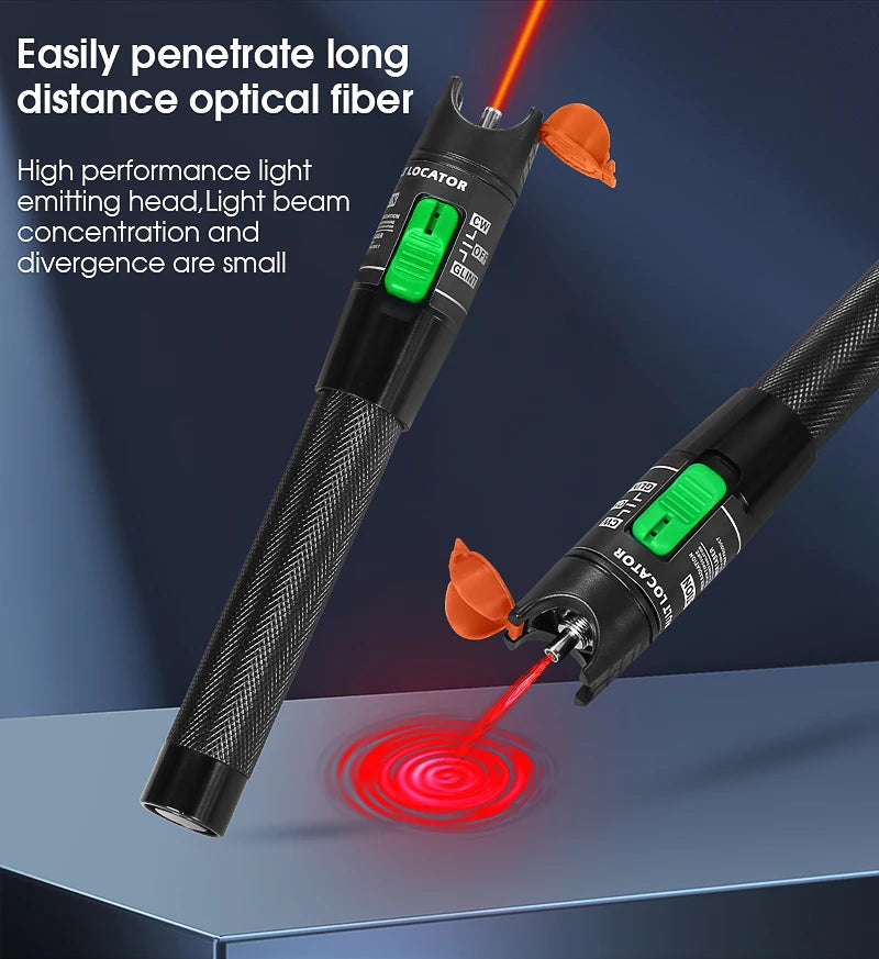 1/10/20/30/50mW Visual Fault Locator Fiber Optic Cable Tester Pen 2.5mm Interface(SC/FC/ST) FTTH Optical Fiber Tester Tool VFL