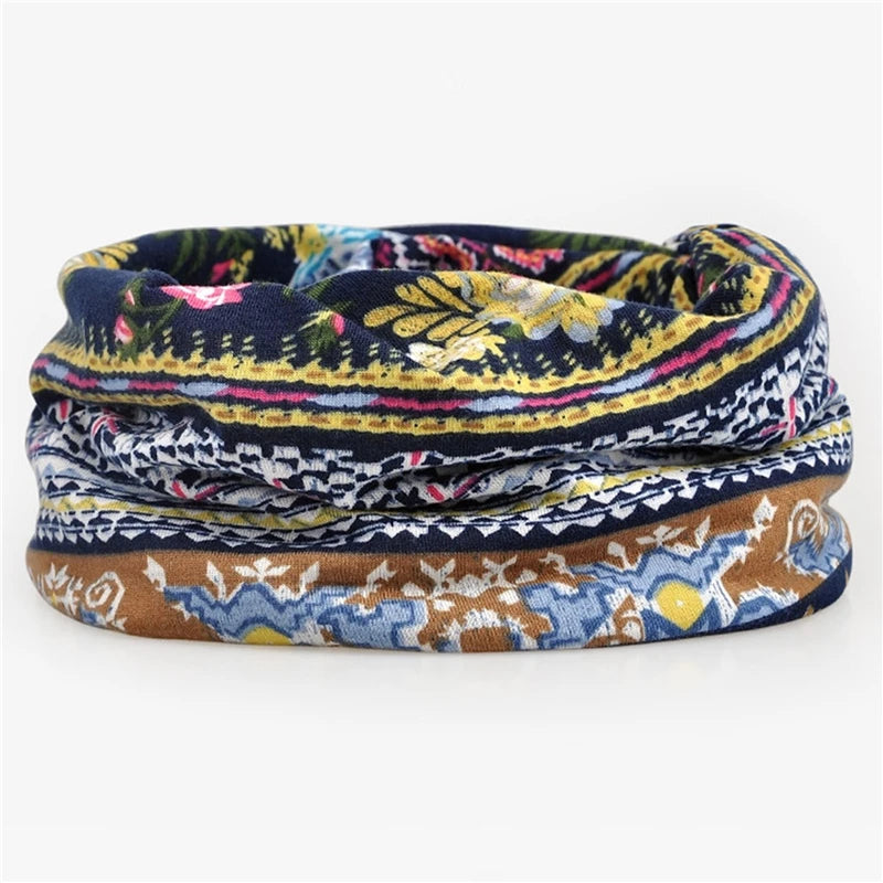 Autumn Unisex Women Hat Scarves Winter Dual-use Vintage Hats For Women Scarf Face Mask