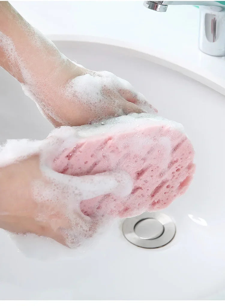 Soft Bath Sponge Body Scrub Bast Wisp Massage Brush Body Washcloth Skin Scrubber Relax Exfoliating Skincare Shower Accessories