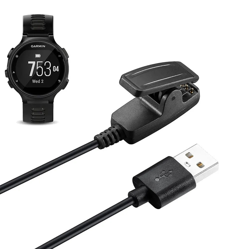 Charger for Garmin Forerunner Lily 2 35 230 235 630 645 Music 735XT, Approach G10 S20, Vivomove HR - USB Charging Cable
