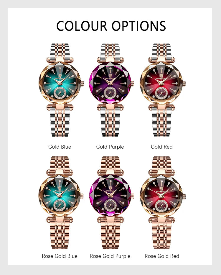 POEDAGAR Luxury Ladies Wristwatch Waterproof Stainless Steel Quartz Elegant Watches For Woman Simple Casual Dress Women's Watch