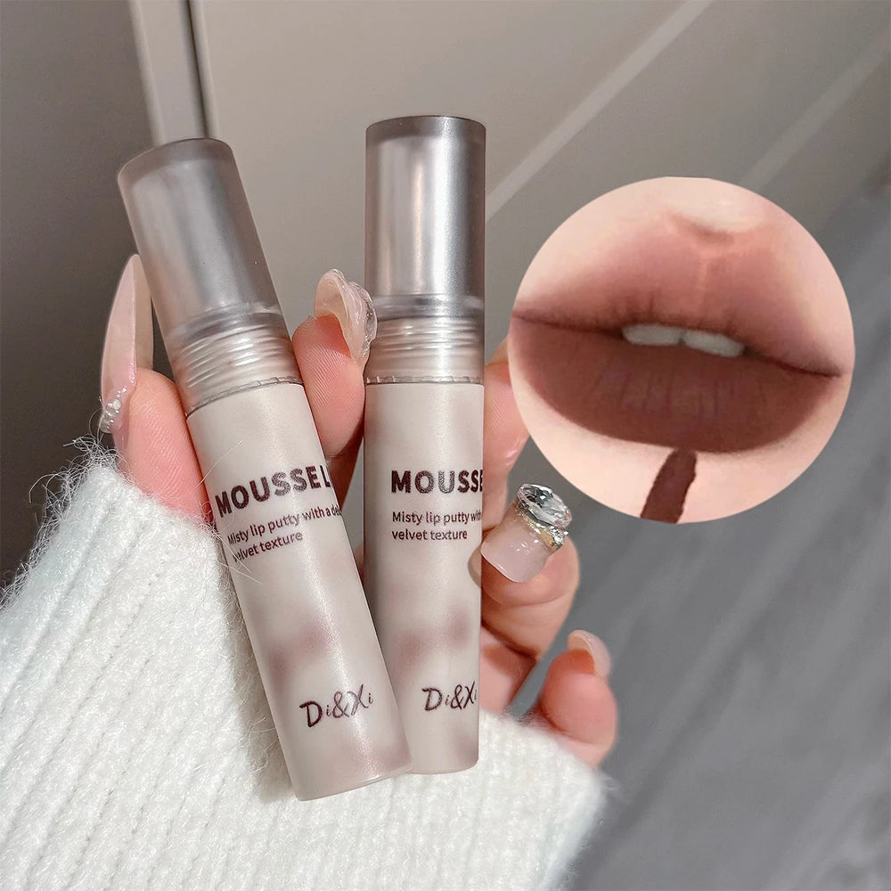 Retro Plum Vintage Lipstick Waterproof Lasting Smoky Nude Purple Matte Lip Mud Natural Black Chocolate Rose Red Lip Tint Makeup