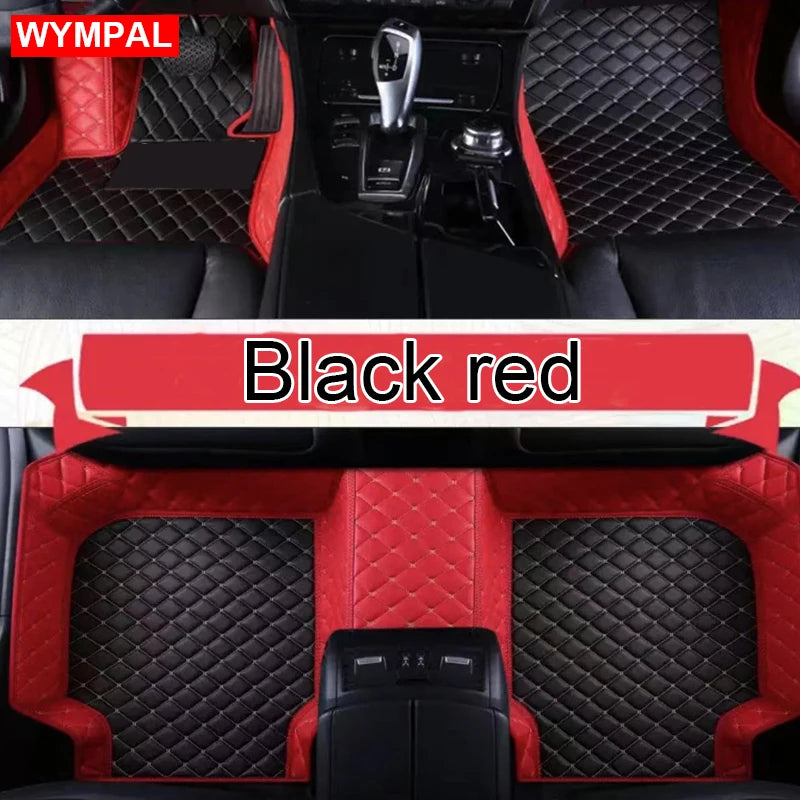 Car Mats Floor For Hyundai Kona Electric OS 2018 2019 2020 2021 2022 Anti Dirt Protective Carpets Leather Mats Car Accessoriess