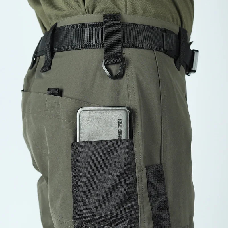 Gift belt Men's Operator Elastic Tactical Ripstop Workout Outdoor Cargo for Men Cycling Hiking Fishing Casual Shorts