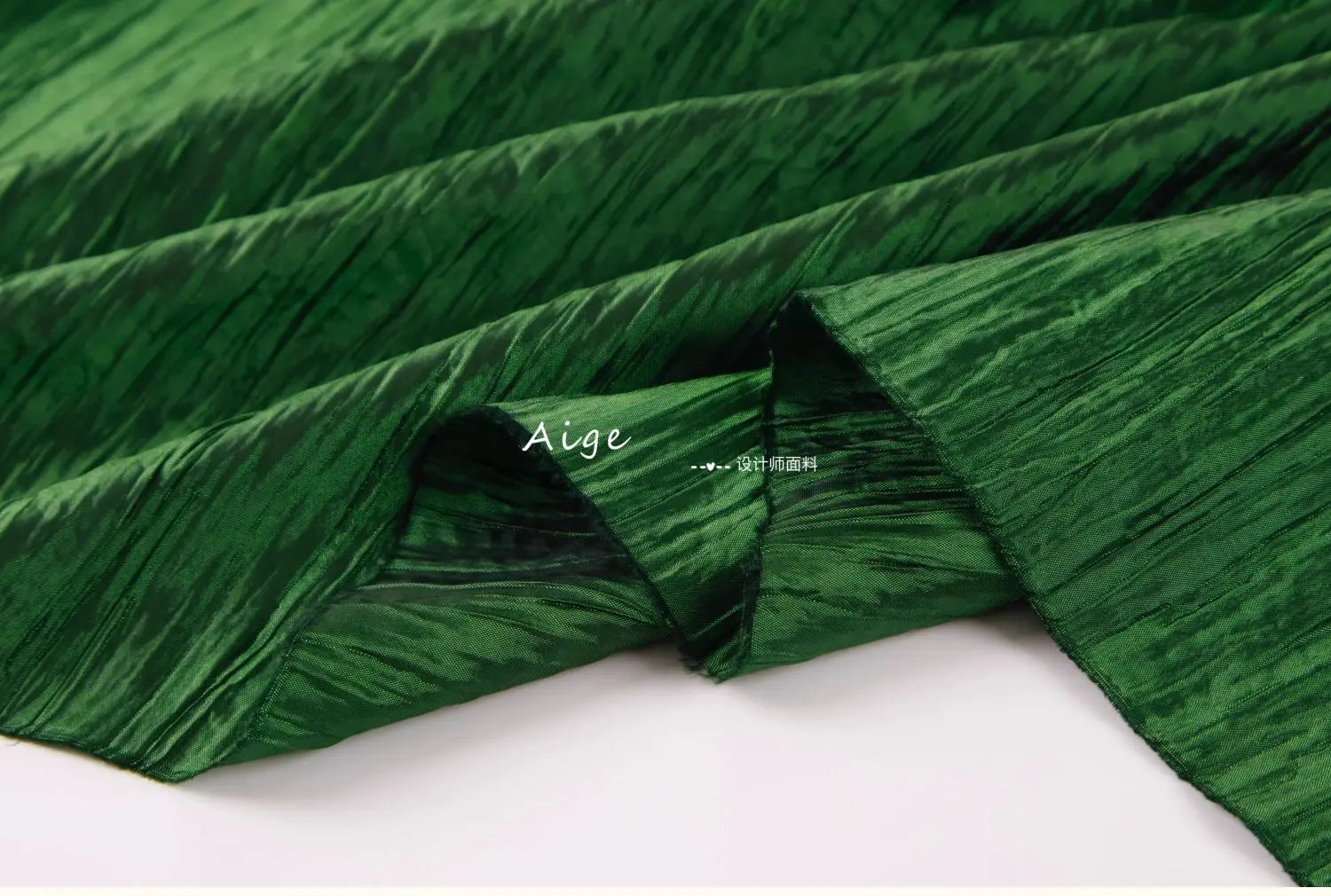 Irregular Pleated Fabric Glossy By Meters for Dress Skirt Shirt Windbreaker Diy Sewing Designer Cloth Soft Comfortable Plain Red