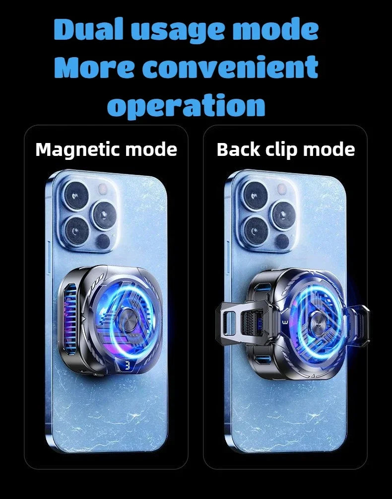 Magnetic Back clip Mobile Phone Cooler Silent Semiconductor Cooling Radiator Phones The Ultimate Summer Cooling Gadget