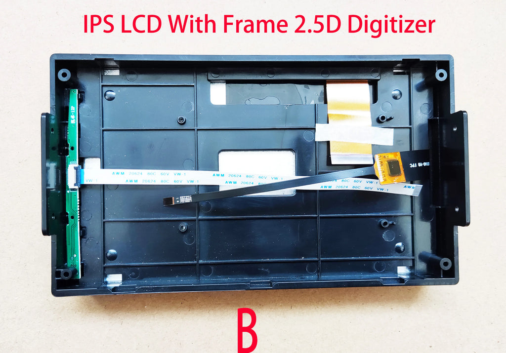 7 Inch 40Pin IPS LCD Monitor 1024*600 With 2.5D Sensor Digitizer 178*102mm Frame Repair The Replacement Parts Assembly.
