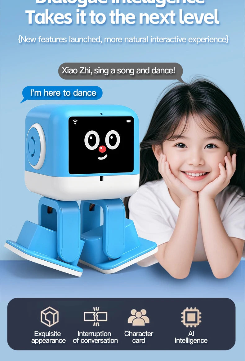 Smart AI Robot WiFi Early Education Toys for Children Speech Recognition & Voice Interactive Educational Learning Machine
