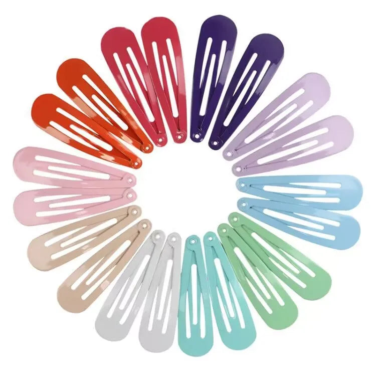 40Pcs/Lot Hair Accessories Girls Hairpin Print Cartoon Fruit Animal Flower Hair Clip Cute Powder Hairgrip New Children Headdress